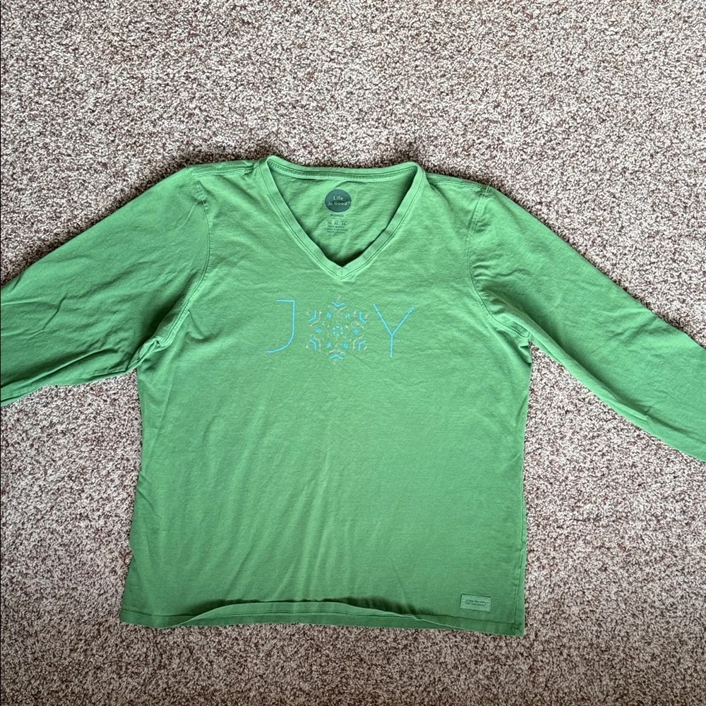 Life is Good set of two Holiday Shirts women’s XL - Picture 7 of 12
